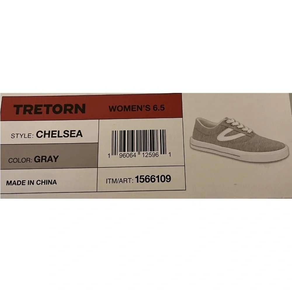 Tretorn Gray and White Sneakers Classic Casual Design
